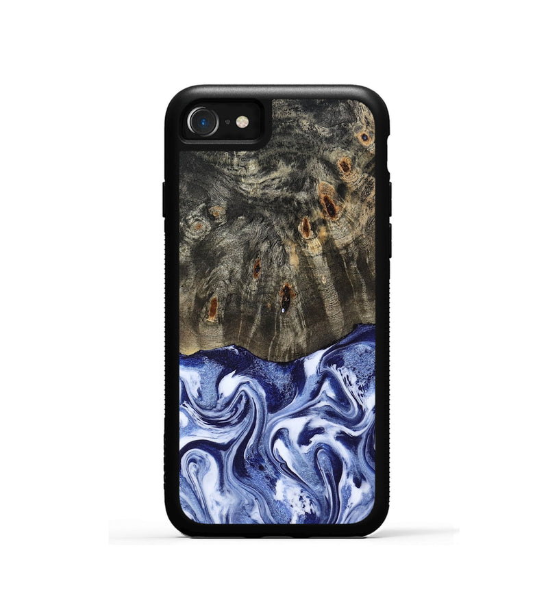 iPhone SE Wood Phone Case - Darin (Blue, 786562)