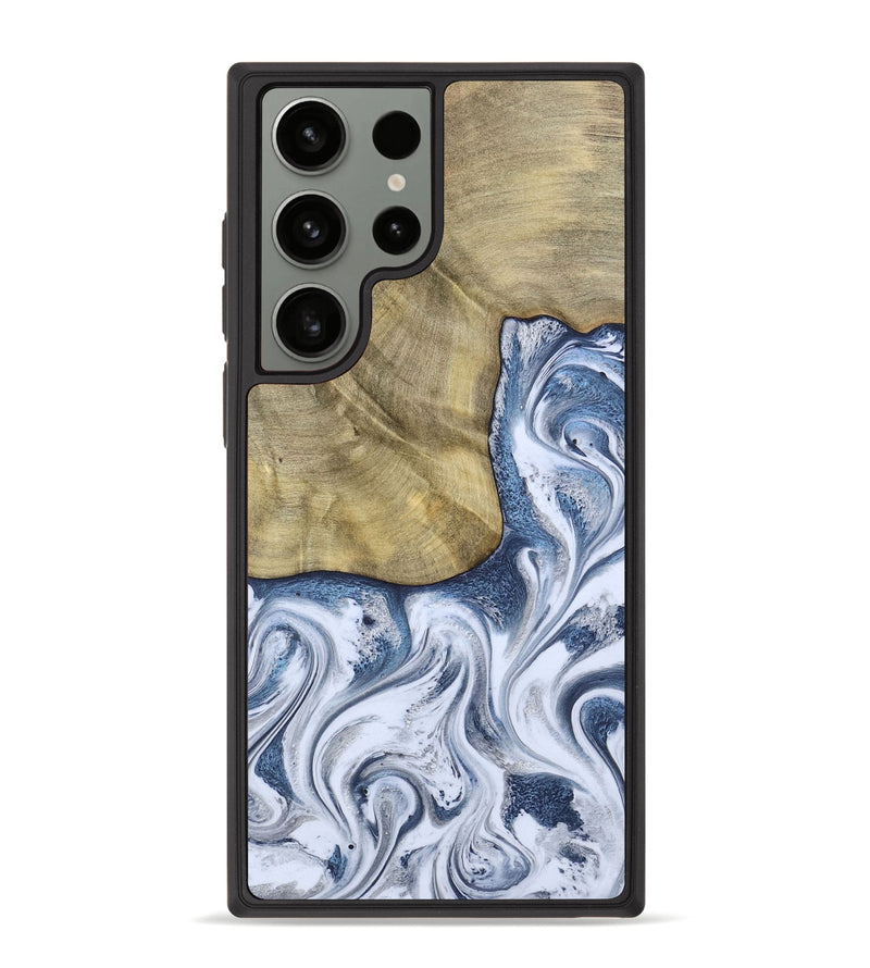Galaxy S23 Ultra Wood Phone Case - Wilber (Blue, 786596)