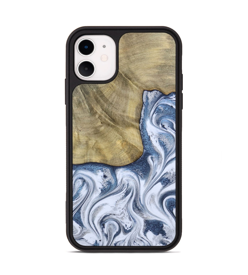 iPhone 11 Wood Phone Case - Wilber (Blue, 786596)