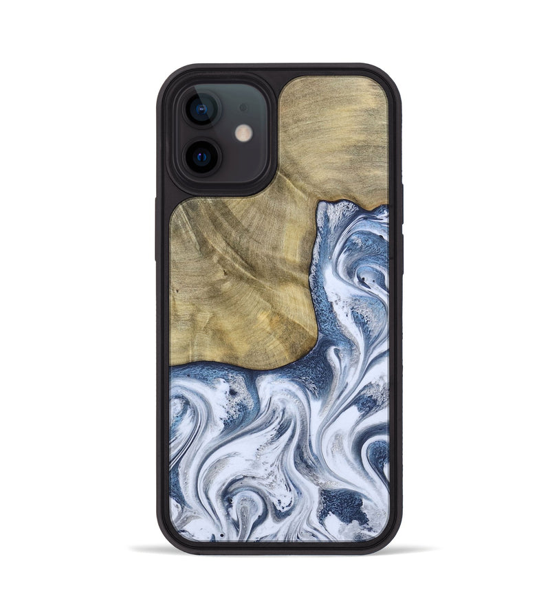iPhone 12 Wood Phone Case - Wilber (Blue, 786596)