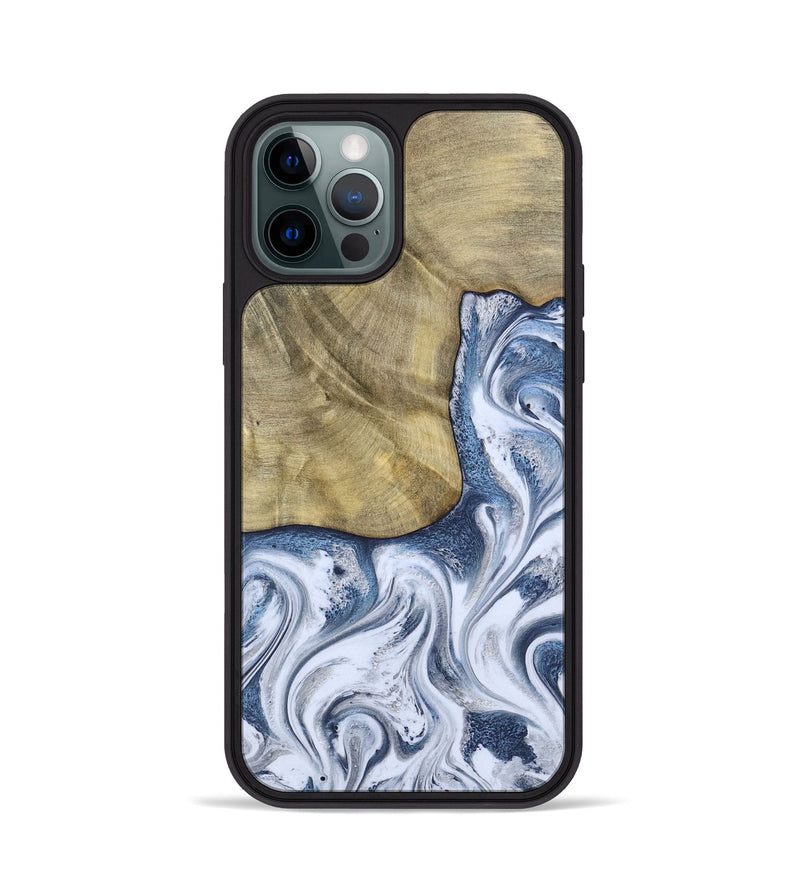 iPhone 12 Pro Wood Phone Case - Wilber (Blue, 786596)