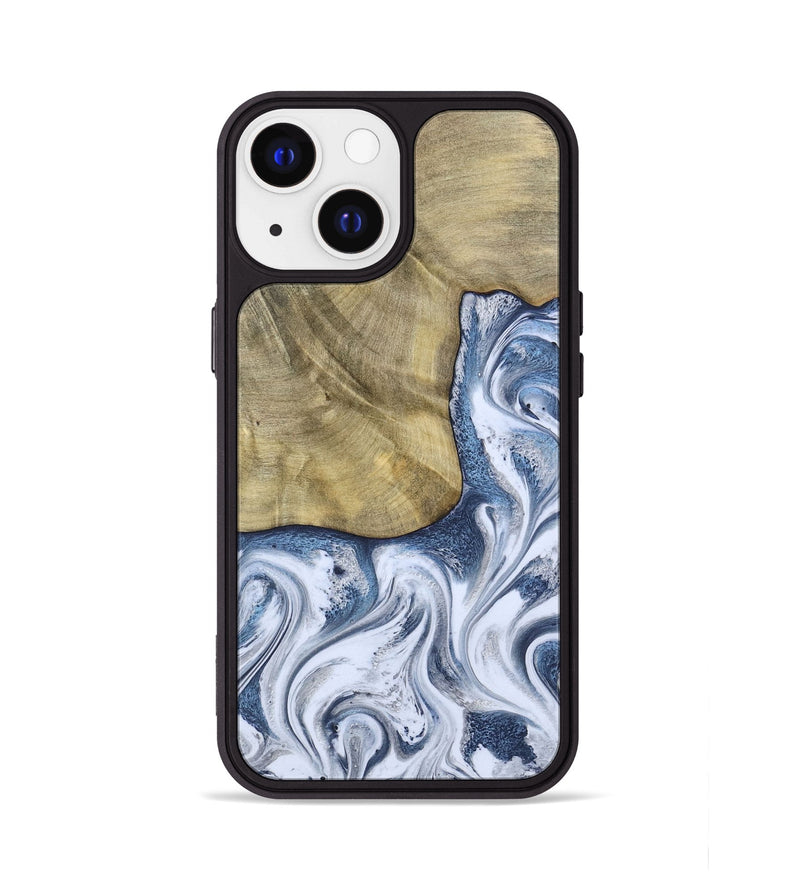 iPhone 13 Wood Phone Case - Wilber (Blue, 786596)