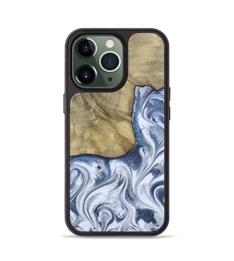 iPhone 13 Pro Wood Phone Case - Wilber (Blue, 786596)