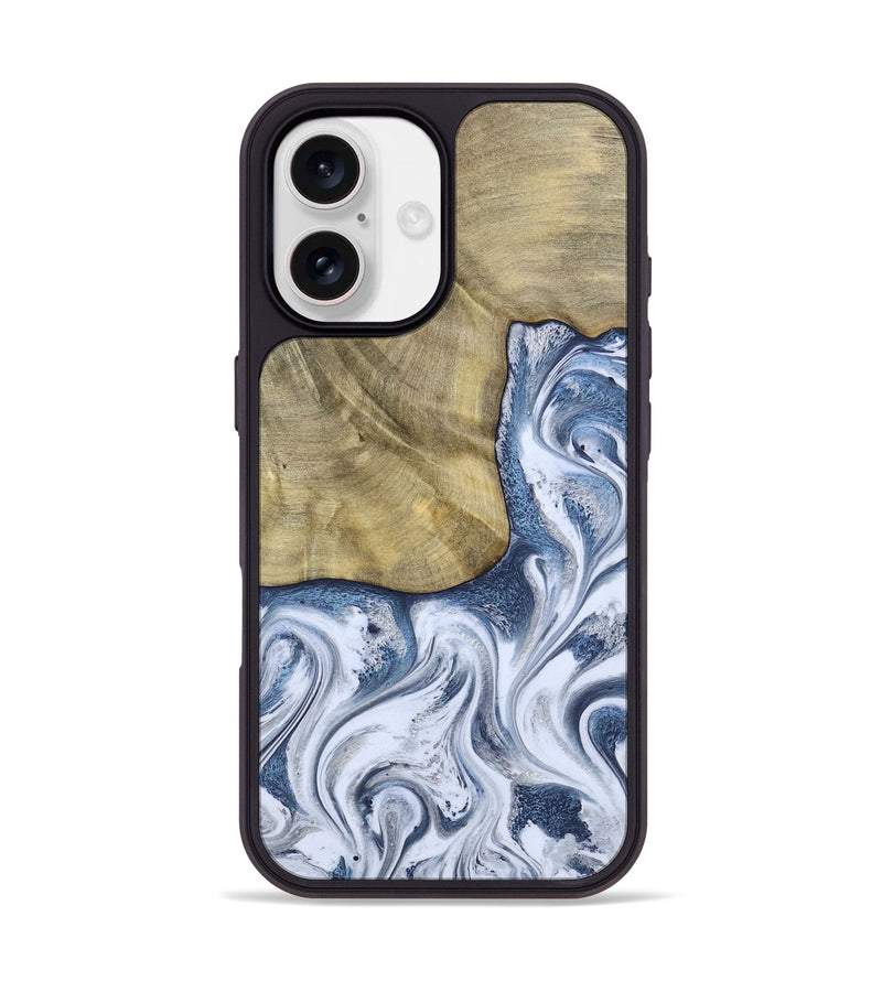 iPhone 17 Wood Phone Case - Wilber (Blue, 786596)