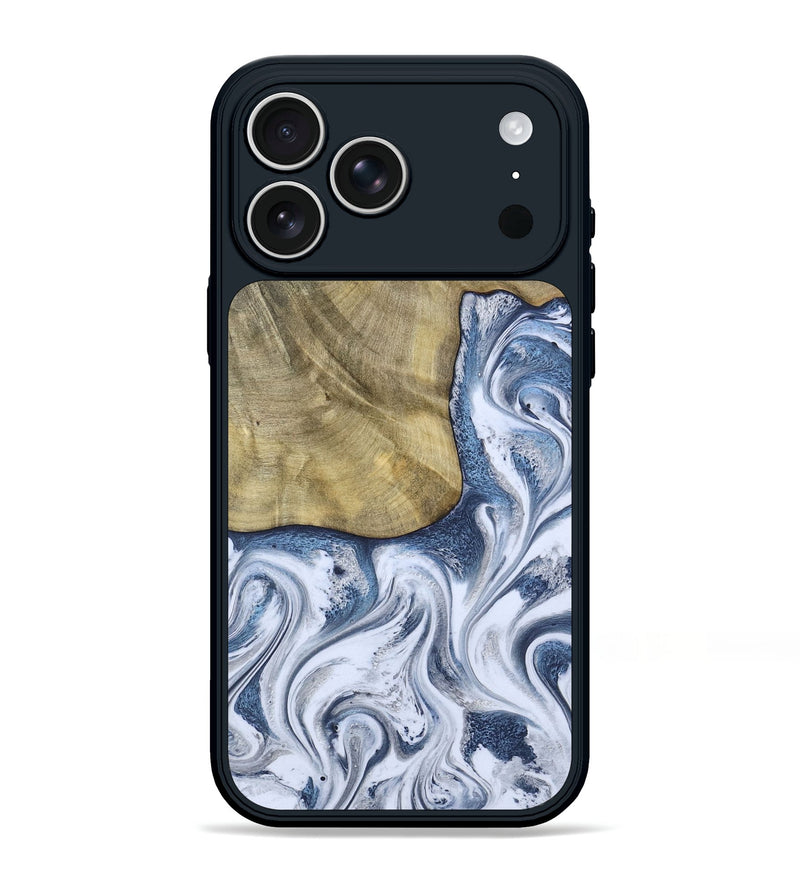 iPhone 17 Pro Max Wood Phone Case - Wilber (Blue, 786596)