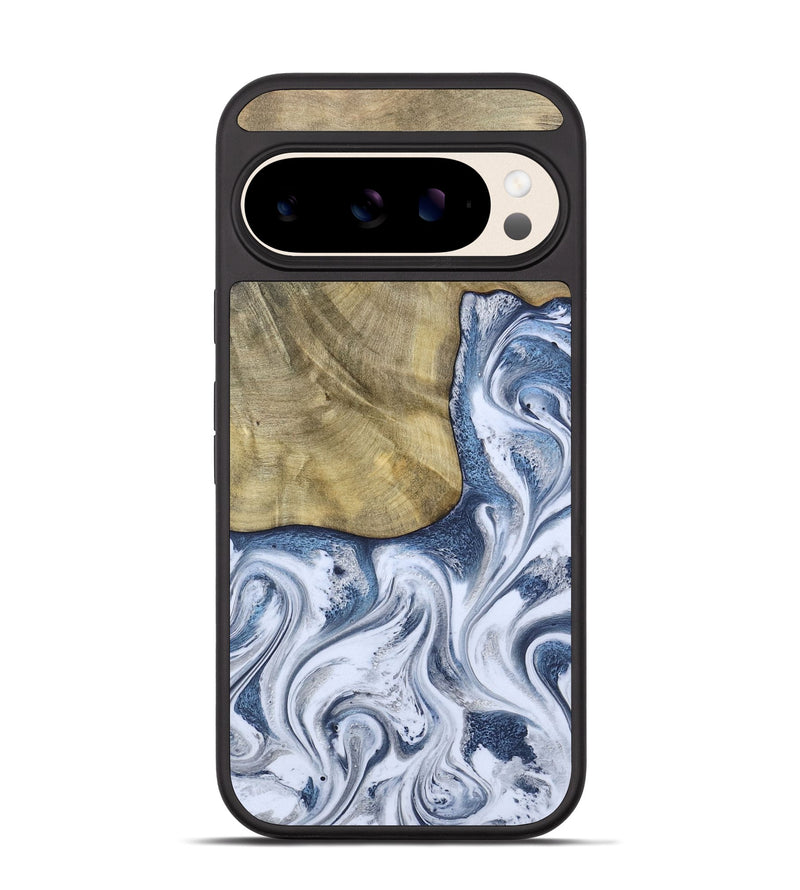 Pixel 10 Wood Phone Case - Wilber (Blue, 786596)