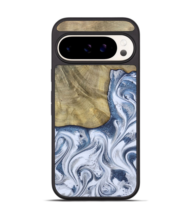Pixel 9 Wood Phone Case - Wilber (Blue, 786596)