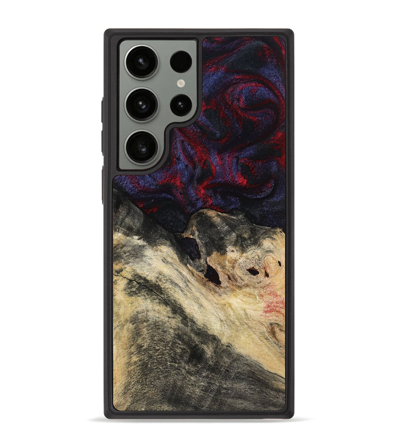 Galaxy S23 Ultra Wood Phone Case - Dashawn (Red, 786653)
