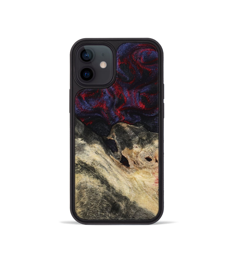 iPhone 12 mini Wood Phone Case - Dashawn (Red, 786653)
