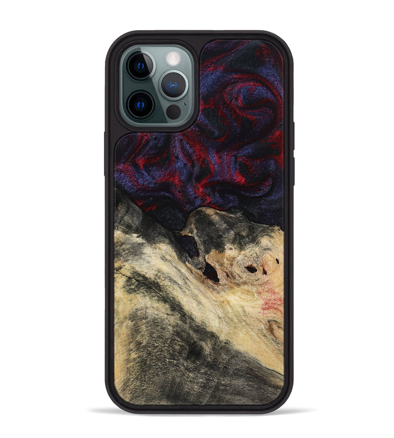 iPhone 12 Pro Max Wood Phone Case - Dashawn (Red, 786653)