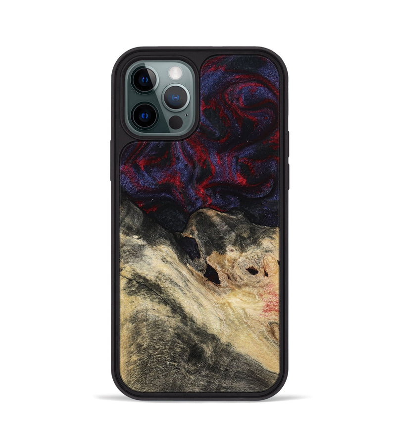 iPhone 12 Pro Wood Phone Case - Dashawn (Red, 786653)