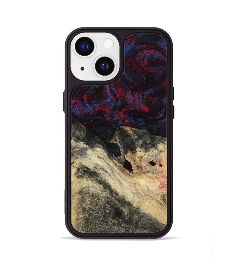 iPhone 13 Wood Phone Case - Dashawn (Red, 786653)