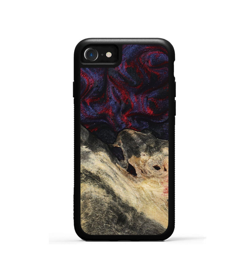 iPhone SE Wood Phone Case - Dashawn (Red, 786653)