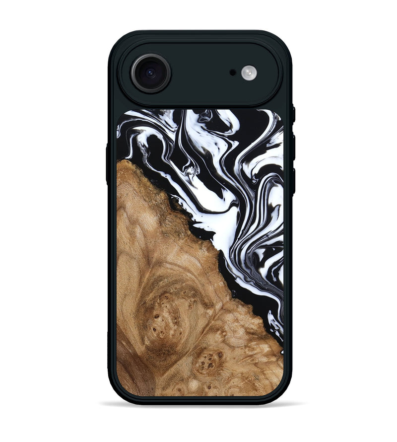 iPhone 17 Air Wood Phone Case - Nolan (Black & White, 786663)