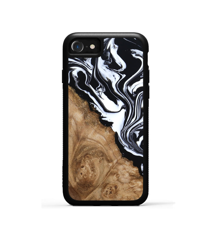 iPhone SE Wood Phone Case - Nolan (Black & White, 786663)