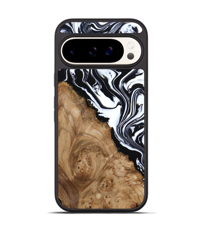Pixel 9 Wood Phone Case - Nolan (Black & White, 786663)