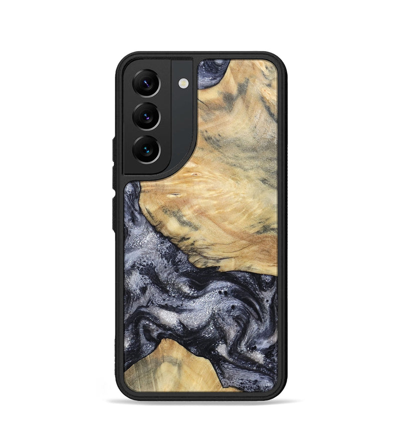 Galaxy S22 Wood Phone Case - Kaaren (Black & White, 786665)
