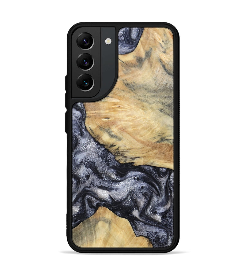 Galaxy S22 Plus Wood Phone Case - Kaaren (Black & White, 786665)