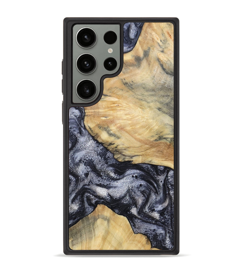 Galaxy S23 Ultra Wood Phone Case - Kaaren (Black & White, 786665)