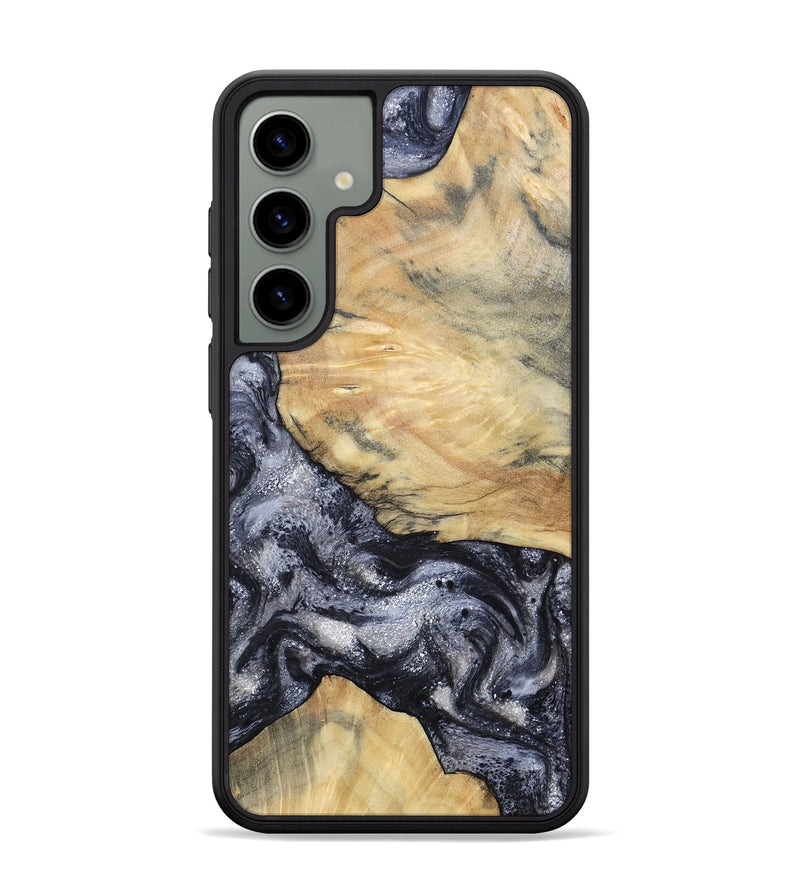 Galaxy S24 Plus Wood Phone Case - Kaaren (Black & White, 786665)
