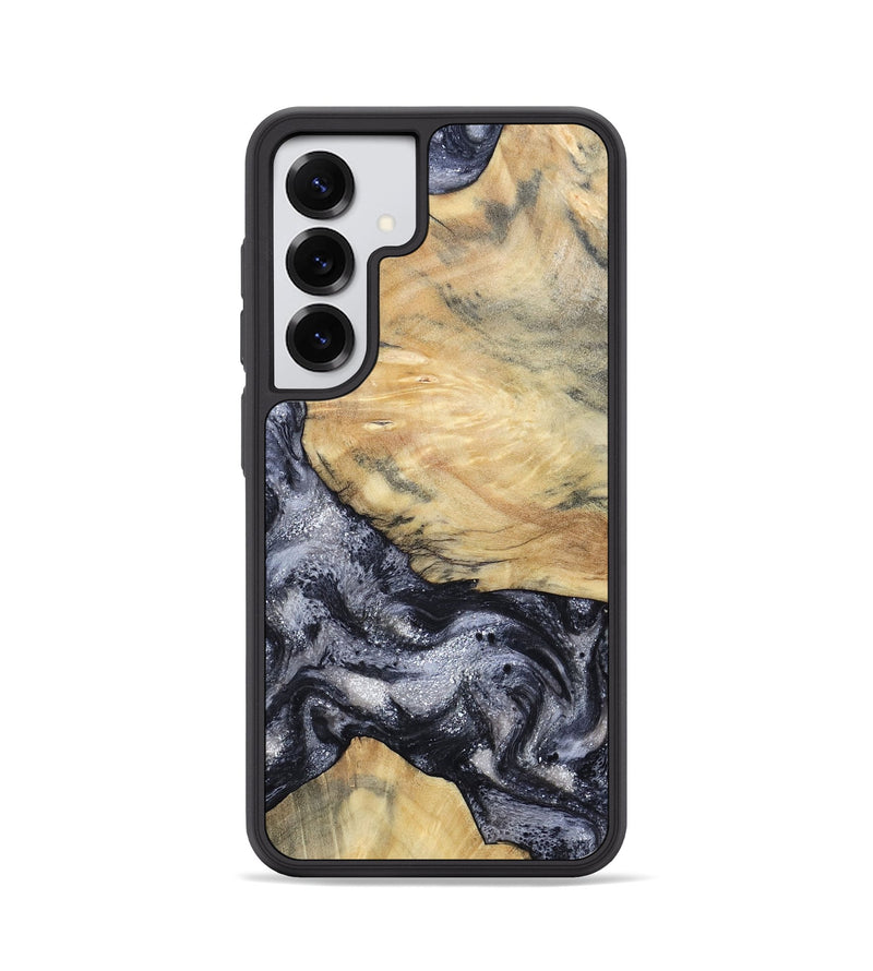 Galaxy S25 Wood Phone Case - Kaaren (Black & White, 786665)