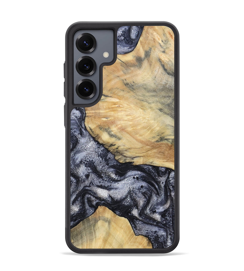 Galaxy S25 Plus Wood Phone Case - Kaaren (Black & White, 786665)