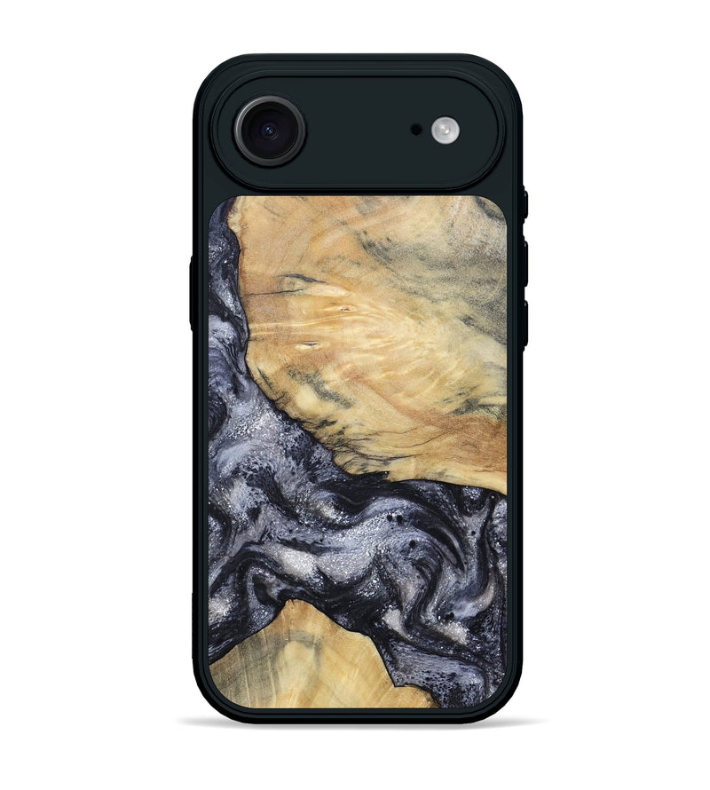 iPhone 17 Air Wood Phone Case - Kaaren (Black & White, 786665)