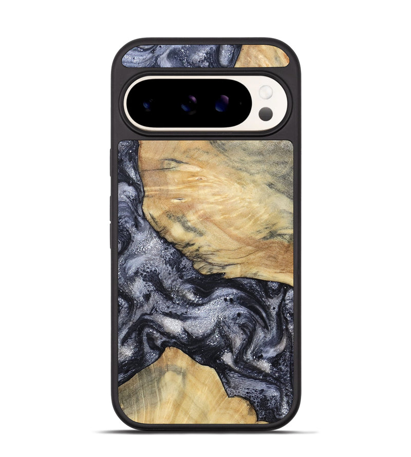 Pixel 9 Wood Phone Case - Kaaren (Black & White, 786665)