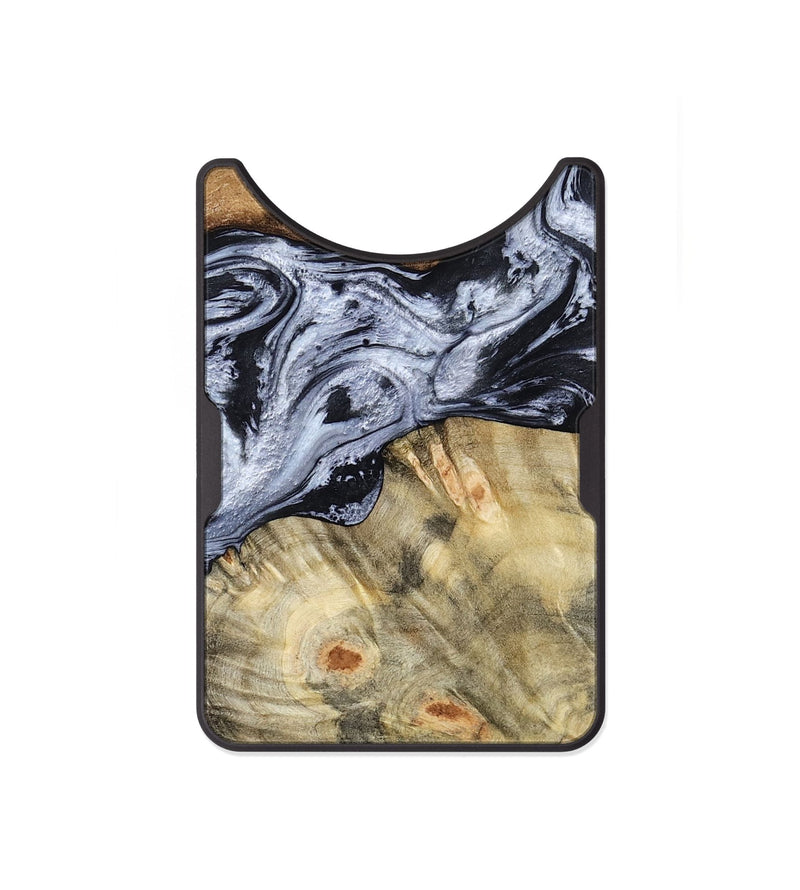 Alloy Wood Wallet - Deon (Black & White, 786667)