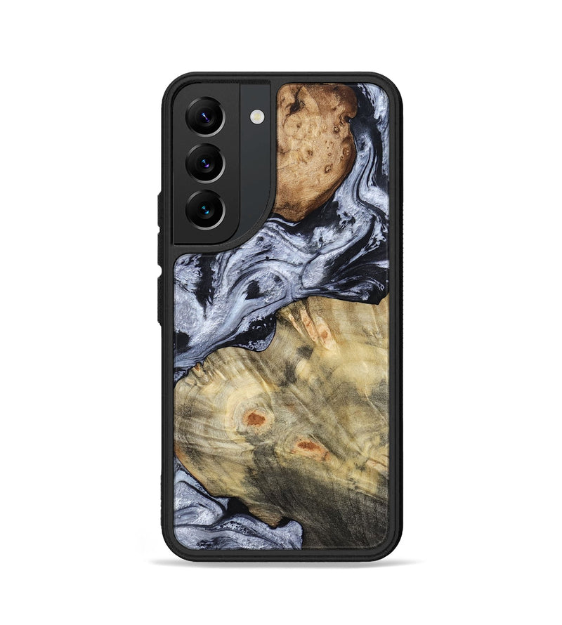 Galaxy S22 Wood Phone Case - Deon (Black & White, 786667)