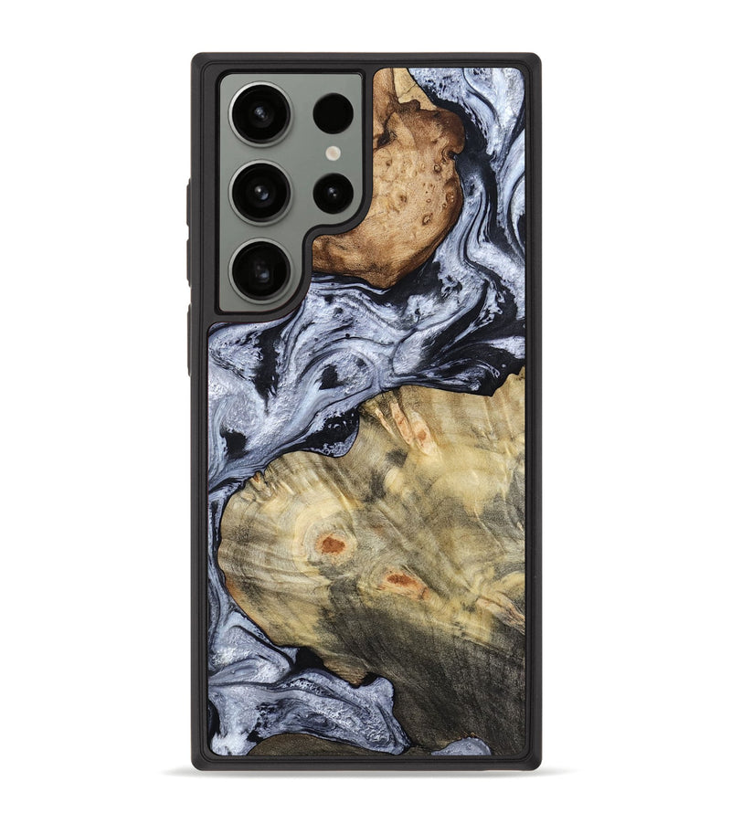 Galaxy S23 Ultra Wood Phone Case - Deon (Black & White, 786667)