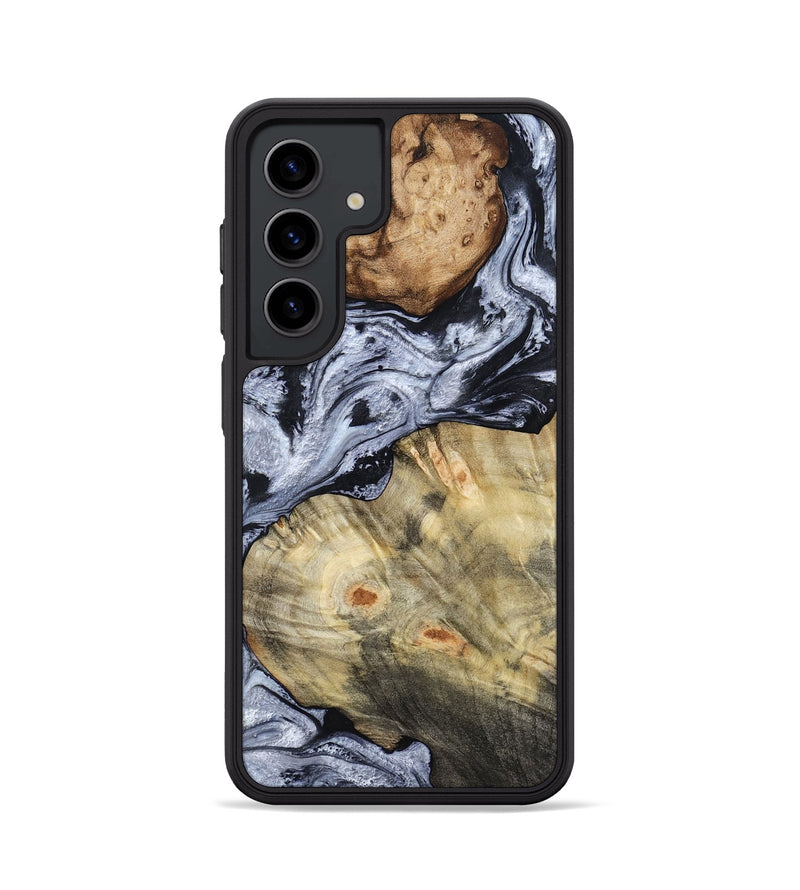 Galaxy S24 Wood Phone Case - Deon (Black & White, 786667)