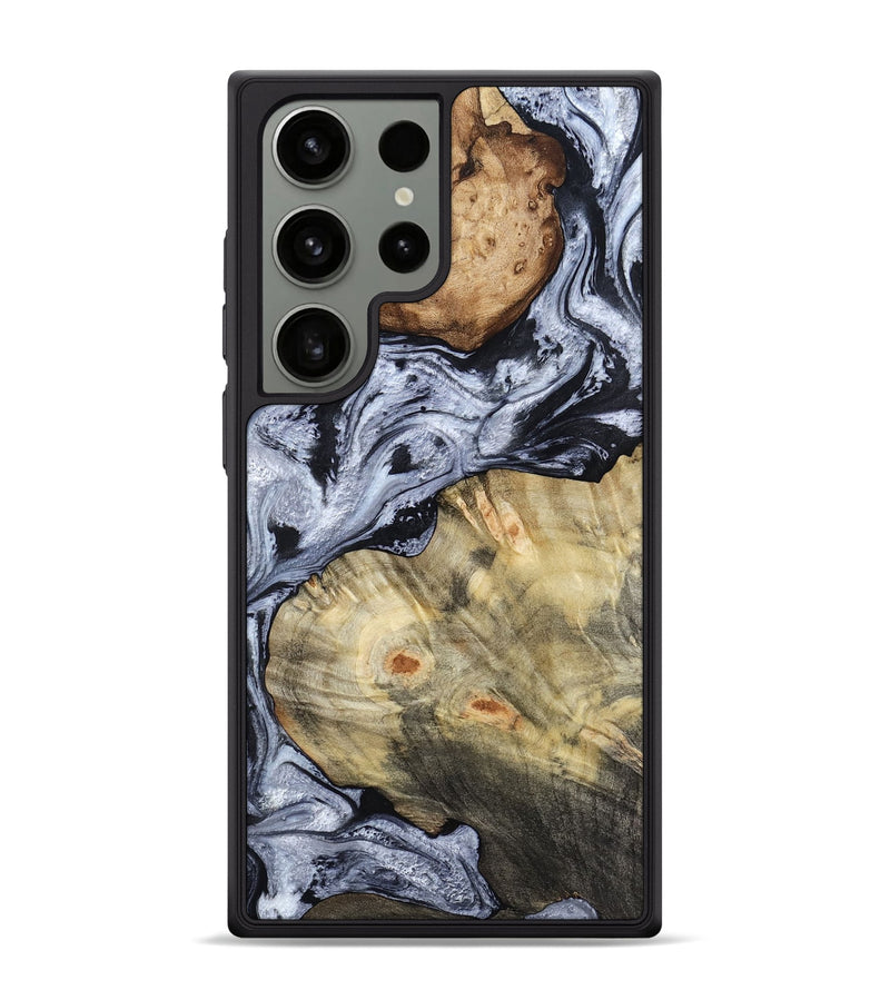 Galaxy S24 Ultra Wood Phone Case - Deon (Black & White, 786667)