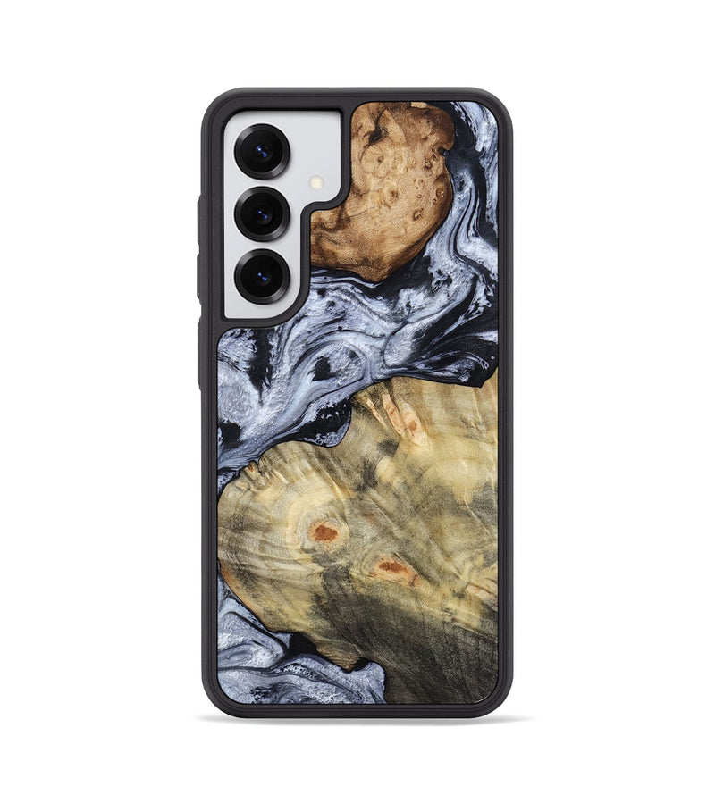 Galaxy S25 Wood Phone Case - Deon (Black & White, 786667)