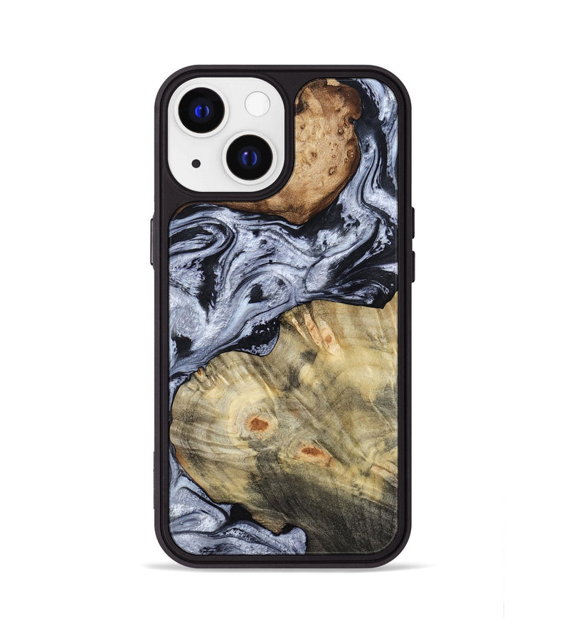 iPhone 13 Wood Phone Case - Deon (Black & White, 786667)