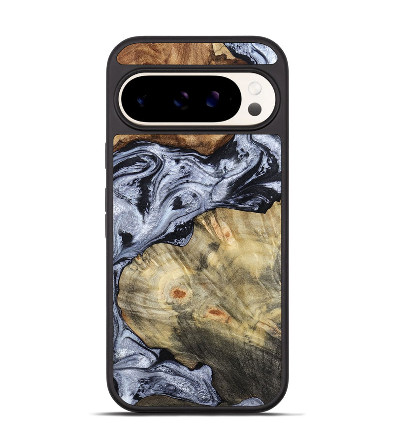 Pixel 9 Pro Wood Phone Case - Deon (Black & White, 786667)