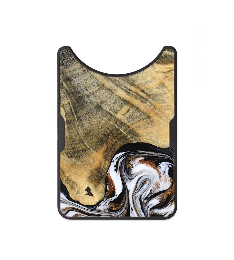 Alloy Wood Wallet - Lacy (Black & White, 786668)