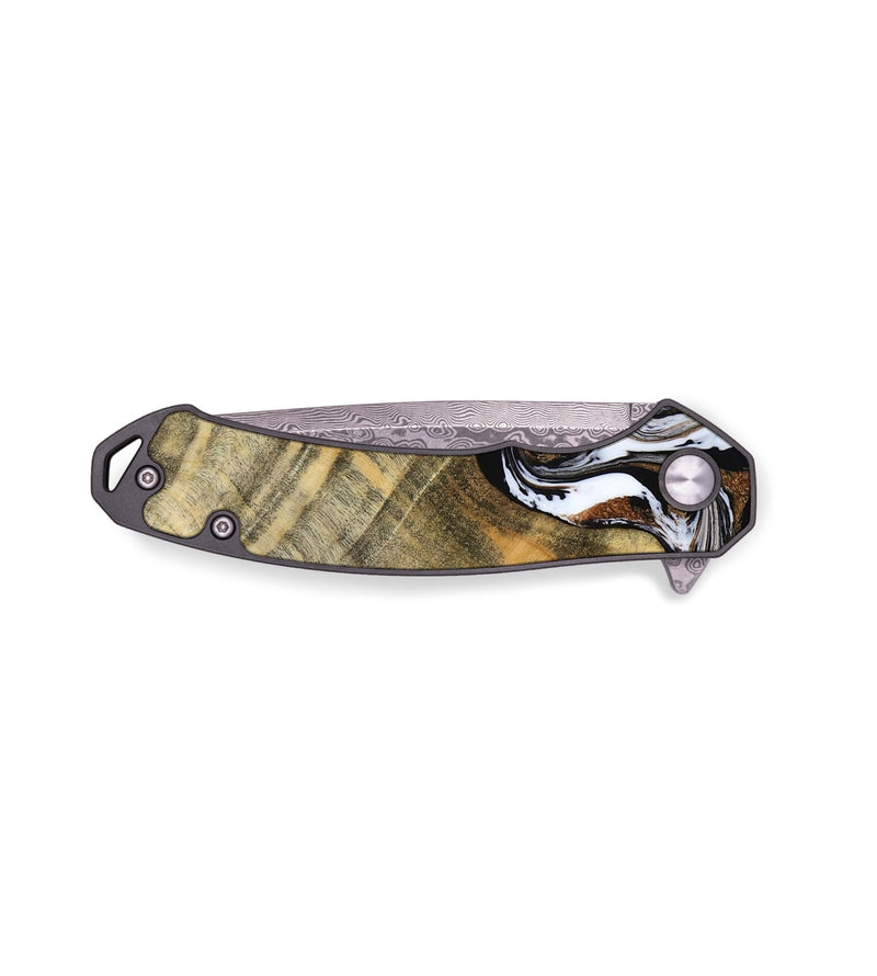 EDC Wood Pocket Knife - Lacy (Black & White, 786668)