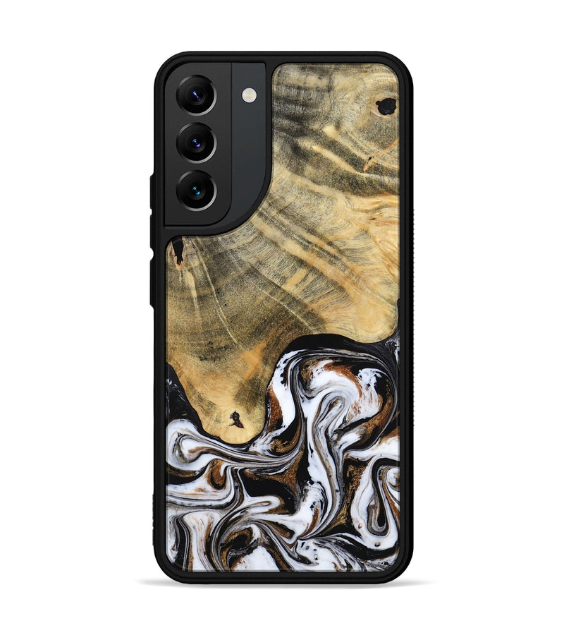 Galaxy S22 Plus Wood Phone Case - Lacy (Black & White, 786668)