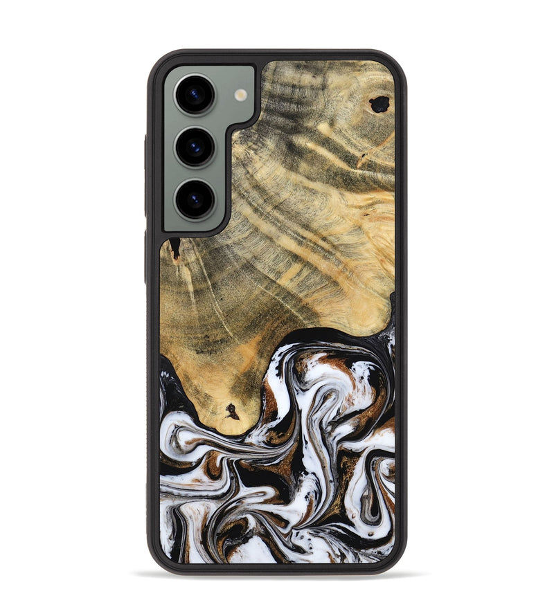 Galaxy S23 Plus Wood Phone Case - Lacy (Black & White, 786668)