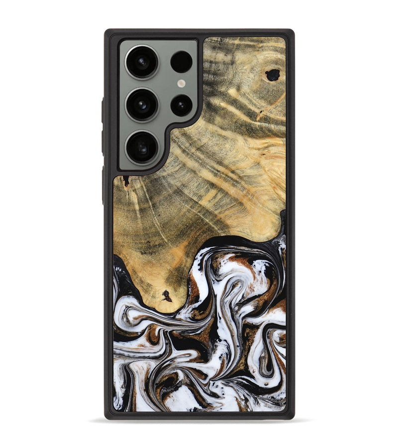 Galaxy S23 Ultra Wood Phone Case - Lacy (Black & White, 786668)