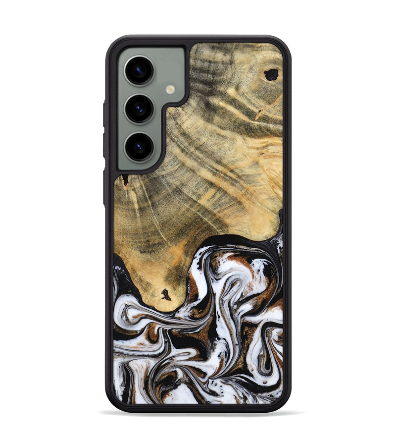 Galaxy S24 Plus Wood Phone Case - Lacy (Black & White, 786668)
