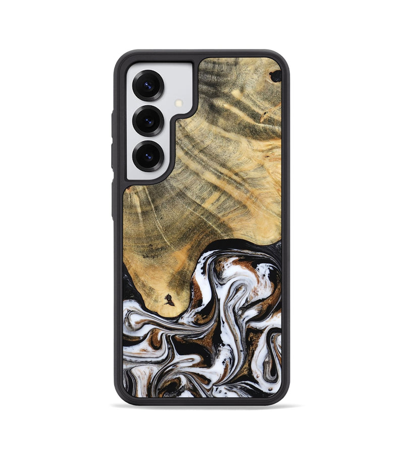 Galaxy S25 Wood Phone Case - Lacy (Black & White, 786668)