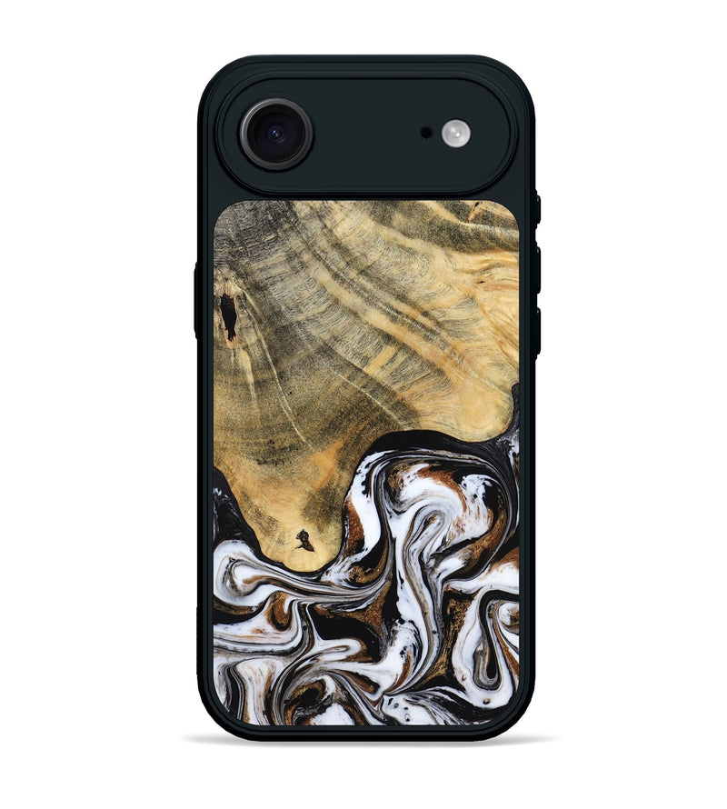 iPhone 17 Air Wood Phone Case - Lacy (Black & White, 786668)