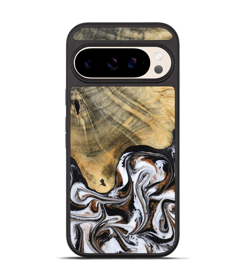 Pixel 10 Wood Phone Case - Lacy (Black & White, 786668)