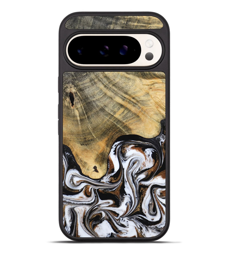 Pixel 9 Pro XL Wood Phone Case - Lacy (Black & White, 786668)