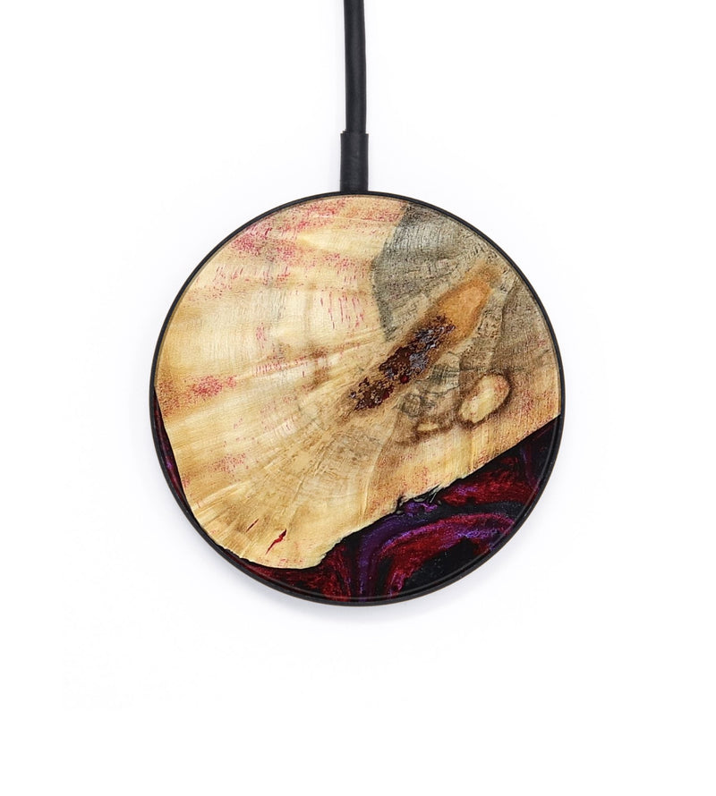 Circle Wood Wireless Charger - Gina (Red, 786787)
