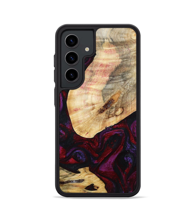 Galaxy S24 Wood Phone Case - Gina (Red, 786787)