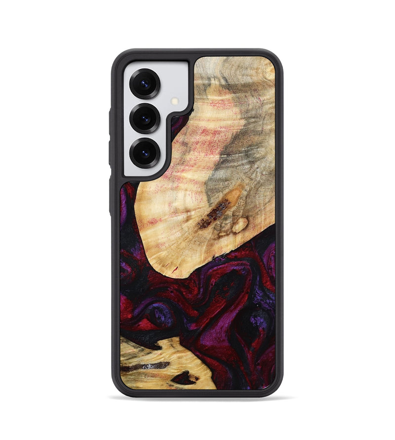 Galaxy S25 Wood Phone Case - Gina (Red, 786787)