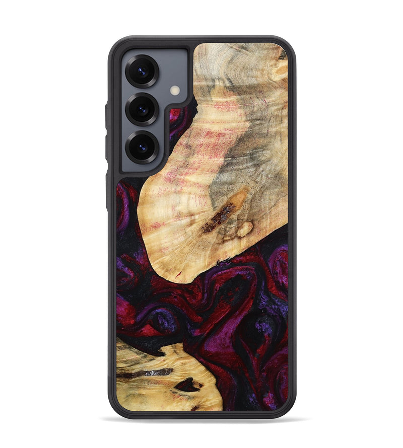 Galaxy S25 Plus Wood Phone Case - Gina (Red, 786787)
